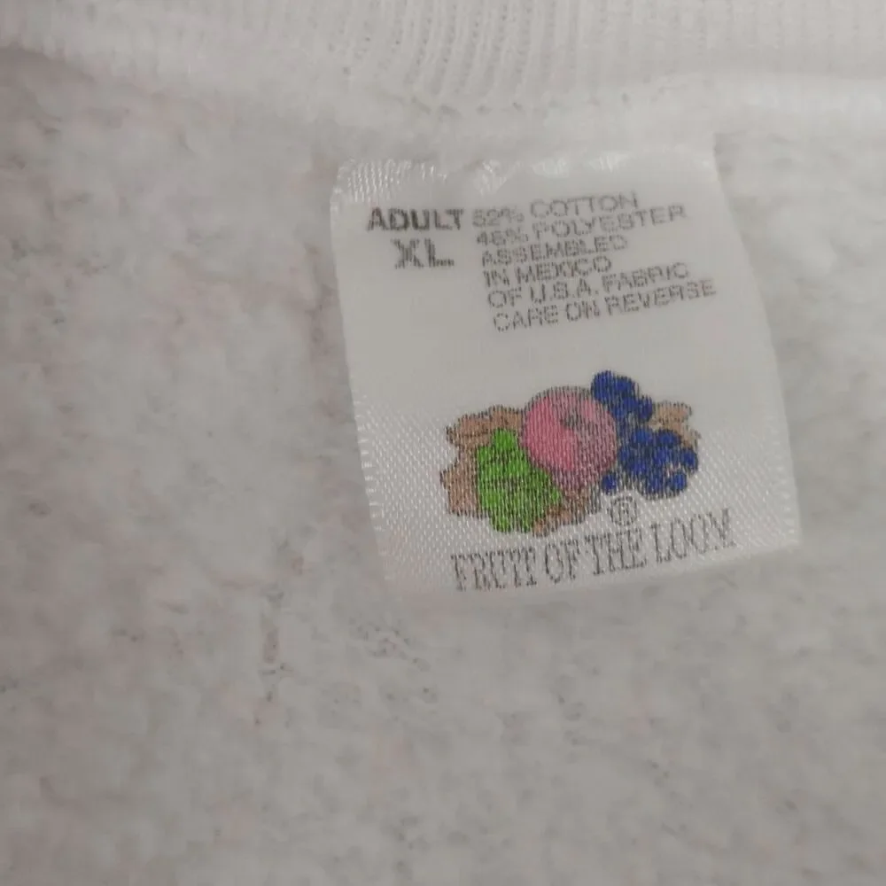 Vintage 90s Fruit of the Loom Adult XL Florida Seashells Beach Pullover Sweater